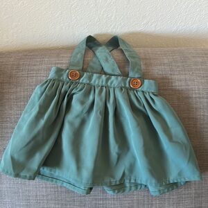 Baileys blossoms teal green suspender skirt , gently used non smoke home